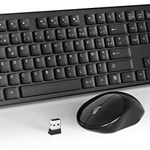 WisFox Clavier Souris sans Fil Combinés